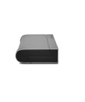 Heavy Duty Thunderbolt 3 And Usb C Docking Station Delivers Crisp Dual 4K Video And 100W Fast Charge Blazing Data Sync Built Solid For Windows And Mac Daily Hustlers, shown from the side with a sleek gray finish.