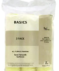 Heavy Duty 9 Inch X 3/8 Nap Yellow Paint Roller Covers Pack Of 24 For Semi Smooth Walls, 3 pack in clear bag.