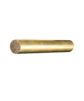 Round Brass Bar 5mm Diameter By 150mm To 450mm Length, Non Magnetic Solid Brass Rod For DIY Projects, High Ductility, Smooth Finish, Easy Welding, Great For Crafting, Prototyping And Small Metal Fabrication, shown angled