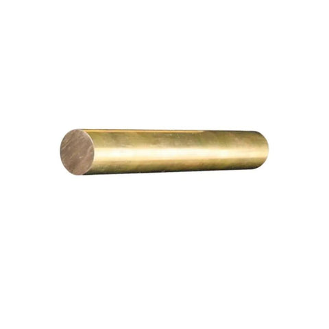 Round Brass Bar 5mm Diameter By 150mm To 450mm Length, Non Magnetic Solid Brass Rod For DIY Projects, High Ductility, Smooth Finish, Easy Welding, Great For Crafting, Prototyping And Small Metal Fabrication, shown angled