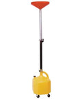 Oil Lift Drain Jug With 8 Gallon Capacity, Quick Release Height Adjustment, Translucent Tank, 35 To 70 Inch Reach displayed