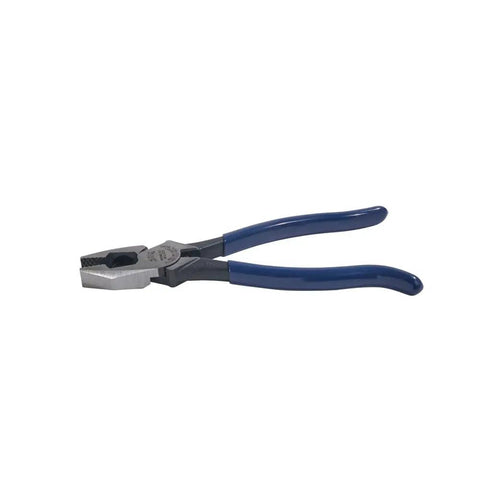 High Leverage Ironworker's Pliers For Twist And Cut Soft Annealed Tie Wire With Hook Bend Handle And Spring Loaded Action Heavy Duty Jaws