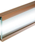 4 Ft Plastic Sliding Door Track Kit For One Quarter Inch Bypass Glass Doors Lightweight Cabinet Door Sliding Track For Small Enclosures