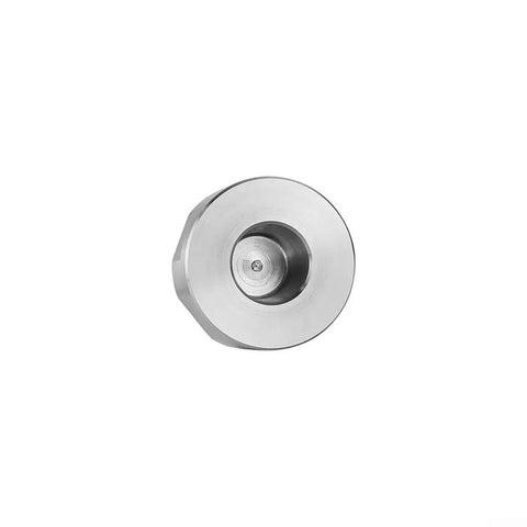 Top view of Moka Pot Guard Stainless Steel Spray Cap Anti Splash Shield for Moka Coffee Pot Easy to Clean Silver Hexagonal Design