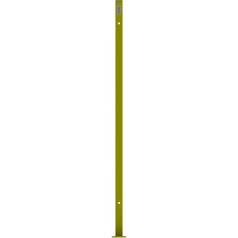 Heavy Duty Yellow Wire Machine Guard Corner Post For Industrial Safety Perimeters Shop Floors Rock Solid Modular Barrier Compatible With Standard Panels Plug And Play High Vis Protection Built Tough For Daily Grinds And Tight Spaces