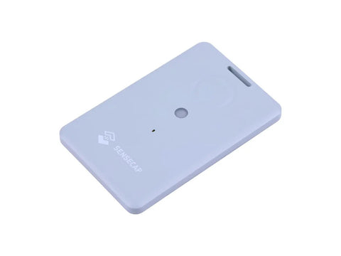 Compact white T1000A GPS Tracker With Temperature Light Motion Sensors LoRaWAN Bluetooth And WiFi Panic Button And Buzzer