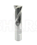 End mill, Shars HSS, 2-flute center-cut, single-end, 1-1/2 in flute length