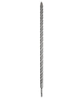 Rock Carbide SDS Plus Hammer Drill Bit, 3/4 Inch by 22 Inch by 24 Inch, Long Life Tip, Elongated Four-Flute Helix profile view