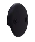 Twist And Close Tub Trim Set With Two Hole Overflow Faceplate In Matte Black For One And One Half Inch Drains Includes Brass Screws