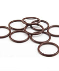 Red silicone o rings set of 30 pieces for automotive and mechanical sealing tasks.