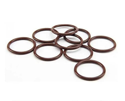 Red silicone o rings set of 30 pieces for automotive and mechanical sealing tasks.