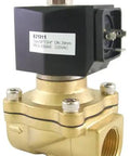 Heavy Duty Three Quarter Inch Solid Brass Water Valve And Washer Repair Kit Designed For 220 Volt Unimac Commercial Washers showing valve and electrical components.