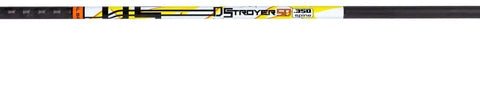 Badass Hunting Arrow Shafts 12 Pack Small Diameter High Modulus Carbon Dual Spine Weight Forward Laser Matched 350 spine.