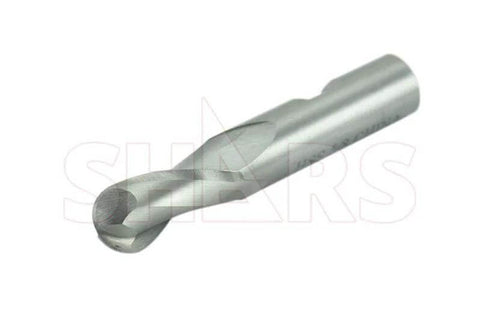 Shars 3/4 in ball-nose end mill, HSS, 2-flute, single-end