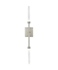 Solid Satin Nickel LED Wall Sconce With Zero Drama Setup And Chill 2700K Vibe Light For Easy Horizontal Vertical Flex Mounting In Modern Residential Spaces, top view.