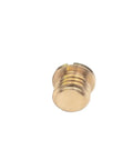 Built Tough Brass Flange Spring Ball Plungers Paired With Press Fit Wave Screws M4 Through M16 Dependable Fasteners For DIY Repairs And Workshop Projects, close-up of a brass flange spring ball plunger.