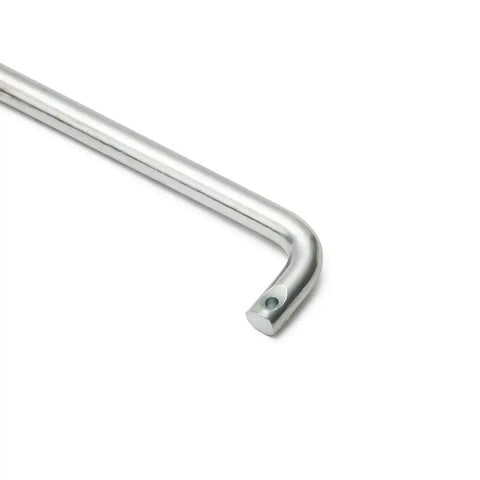 Universal Throttle Linkage Rod Kit For Classic Chevys 14.96 Inch Adjustable Accelerator Clip Made From Beefy Carbon Steel With White Zinc Plating Non Cable Linkage Works On 1967 1969 Camaro Nova Chevelle El Camino, angled metal rod end