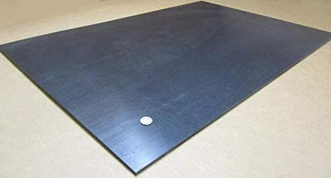 UHMW PE Black Sheet 1/4 Inch Thick 24 By 36 Inches, wear-resistant plastic panel, industrial use, low friction, superior abrasion resistance