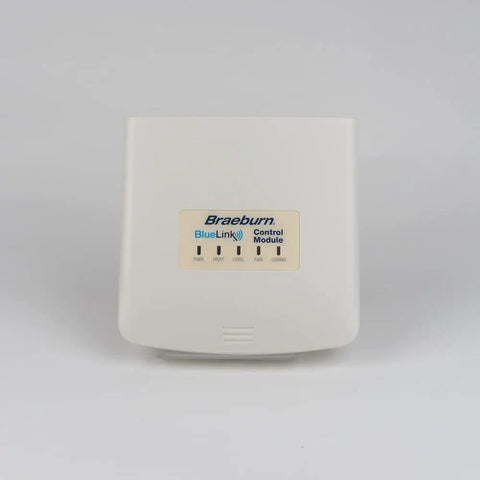 Front view of All In One Universal Wireless Thermostat For Residential And Commercial Hydronic Systems module with white casing.