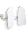 Two Panel Backrest Toilet Support For Elderly And Handicap Access, Totally Comfortable Lumbar Back Aid For Bathroom