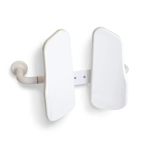 Two Panel Backrest Toilet Support For Elderly And Handicap Access, Totally Comfortable Lumbar Back Aid For Bathroom