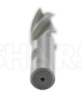 Shars 3/4 in HSS end mill, 4-flute, center-cut, single-end, end view