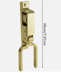 Heavy Duty Instant Locking Gate Latch With Slick One Hand Operation Rust Resistant Gold Alloy Steel Fence Hardware, 20cm.
