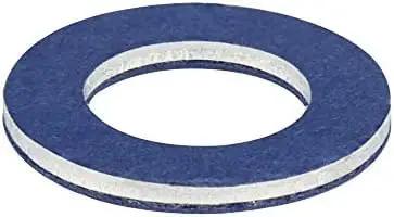 Blue aluminum crush washer from Aluminum Oil Drain Plug Gasket Kit 24 Pcs Replacement Seals Pro Grade Fits Toyota Lexus Scion
