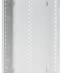 Front view of In-Wall Cable Box for Structured Wiring and Media Management, 20 inch enclosure in glossy white, drywall flush install.