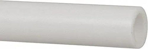PTFE Bowden Tube For 1.75mm Filament, 2 Meters Long, white tubing, close-up view, 2.0mm ID and 4.0mm OD, Teflon material