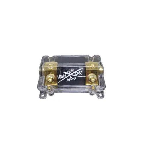 1/0 Gauge Waterproof ANL Fuse Holder With Set Screw In White Leak Proof Plastic Case Beefy Built Car Audio Power Wire Accessory