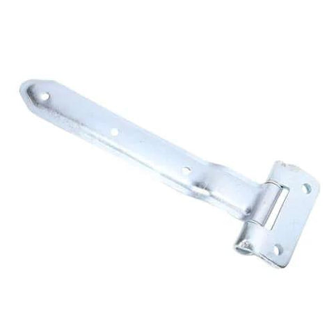 12 Inch Metal Offset Bent Strap Trailer Door Hinge For Side Doors And RVs Universal Fit made of durable steel, suitable for uneven frames.
