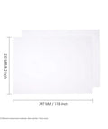 Sublimation Heat Transfer Paper 8.2 By 11.5 Inch A4 Size 100 Sheets Pack dimensions shown in millimeters and inches