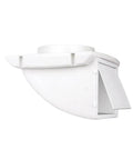Soffit Dryer Exhaust Vent 4 Inch, White Exterior Vent For Outdoor Dryer Ducting, featuring backdraft damper for weatherproof use