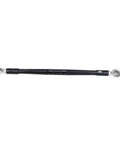 Black Adjustable Shifter Linkage Rod For Harley Davidson Softail Touring And Trike Ride Ready 11.5 To 12.5 Inch 6061 T6 Aluminum With Stainless Steel Joints And Five Sixteenths Inch Stud Compatibility. side view