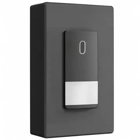 Ace PIR Motion Sensor Switch That Runs Without Neutral Wire For A Zero Sweat DIY Install And Smooth Nighttime Lighting With Led Bulbs In Sleek Matte Black Finish Includes Wall Plate