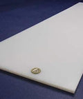 Tough As Nails White UHMW Polyethylene Sheet Five Sixteenth Inch Thick Twelve By Forty Eight Inches Standard Heavy Duty Low Friction Wear