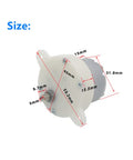 Dimensions of 12V DC Motor With Slow Speed Gear Reduction And 3 RPM Output 4mm Shaft Diameter Micro Motor Built Tough For Small Machines