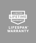 Limited lifetime warranty badge for heavy strap hinge 12 inch zinc plated with offset holes for heavy duty strength