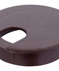 Walnut Brown Desk Grommet With A Two And A Half Inches Opening For Cable Management, round design for organizing cords.