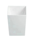 Upgrade Your Washroom Fast With This Heavy Duty Wall Mount Basin Sink Made From Solid White Ceramic And A Sleek Marble Glaze That Wipes Clean In Seconds And Saves You Major Trouble Every Time, rectangular white ceramic basin.