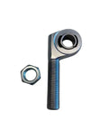 Heavy Duty Left Hand Offset Heim Joint Rod End With 3/4 Bore And 7/8-14 Threads and jam nut for suspension upgrades.
