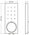 Built Tough Zinc Alloy Electronic Deadbolt Lock With A Slick Touchscreen Keypad Password Keyless Entry Setup dimensions and design features