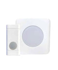 Wireless Door Chime With Bright Flashing Strobe Light For Hearing Impaired, 92dB Loud Receiver, visual and audible alerts
