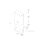 Heavy Duty Auto Latching Gate Lock With Double Sided Key Access For 40 To 60 Millimeter Metal Frames detailed dimensions illustration.