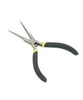Heavy Duty 5 Inch Needle Nose Pliers With Long Tempered Jaws For Hard To Reach Work, Forged Chrome Nickel Steel, Slip Resistant Handles