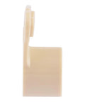 HoldRite 1/2 in suspension clamp, tan plastic pipe support, side view