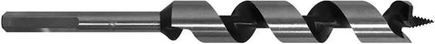 Built Tough 7-1/2 Inch Power Ship Auger Bit, heavy-duty steel spiral design for drilling into pressure treated wood.