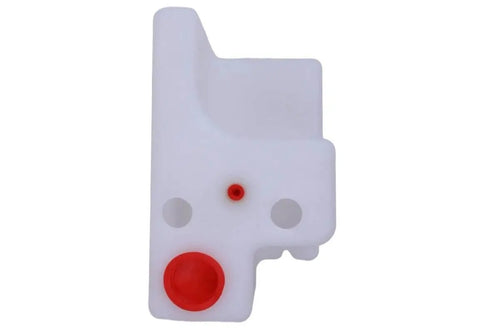 Drop-In Replacement Hydraulic Tank For Genie Boom Lifts GR-12 GR-15 GR-20 GRC-12 QS-12R QS-12W white plastic tank with red fittings