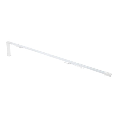 Electric Curtain Track With Retractable Motor For 7 To 17 Feet, Smart App Control And Manual Override, white rail